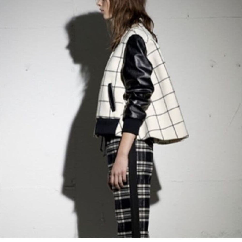 Sacai Luck wool varsity bomber jacket